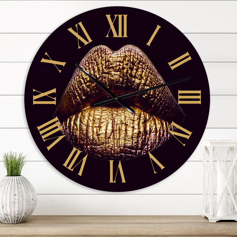 Horloge murale moderne, Petit, Gold