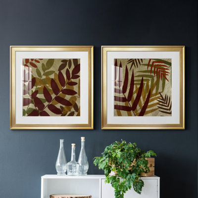 «Spice Shimmering Light I», ensemble de 2 reproductions d'art encadrées
