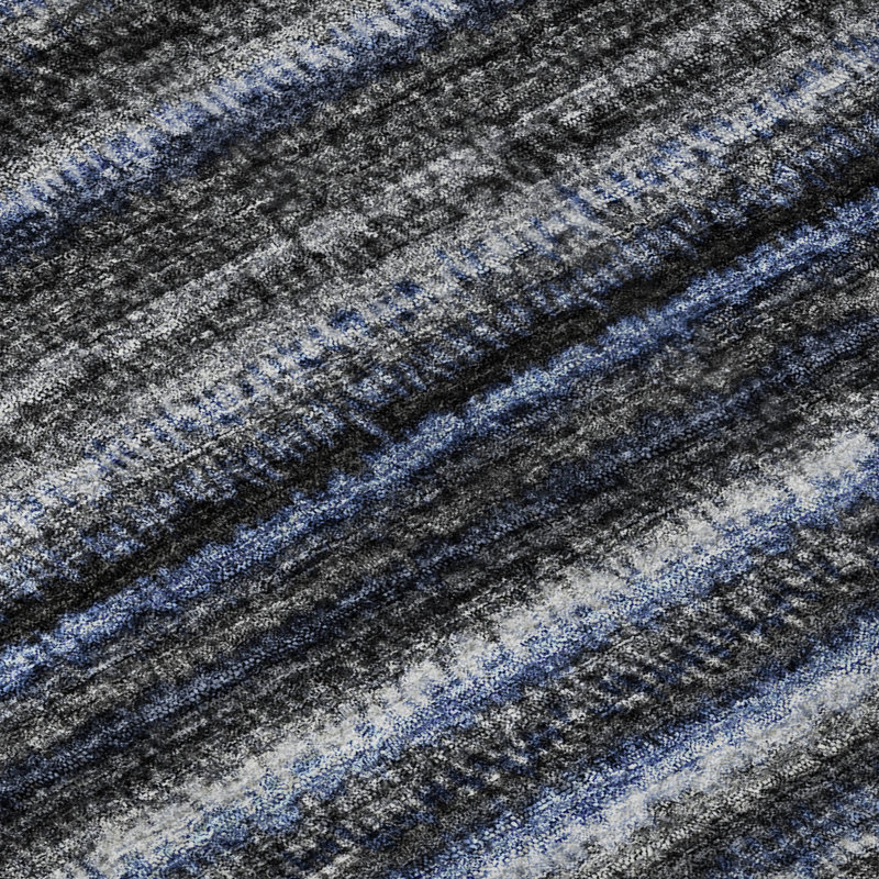 Premium Machine Washable Cerrito AMF598 Blue Rug, Rectangle 3' x 5'