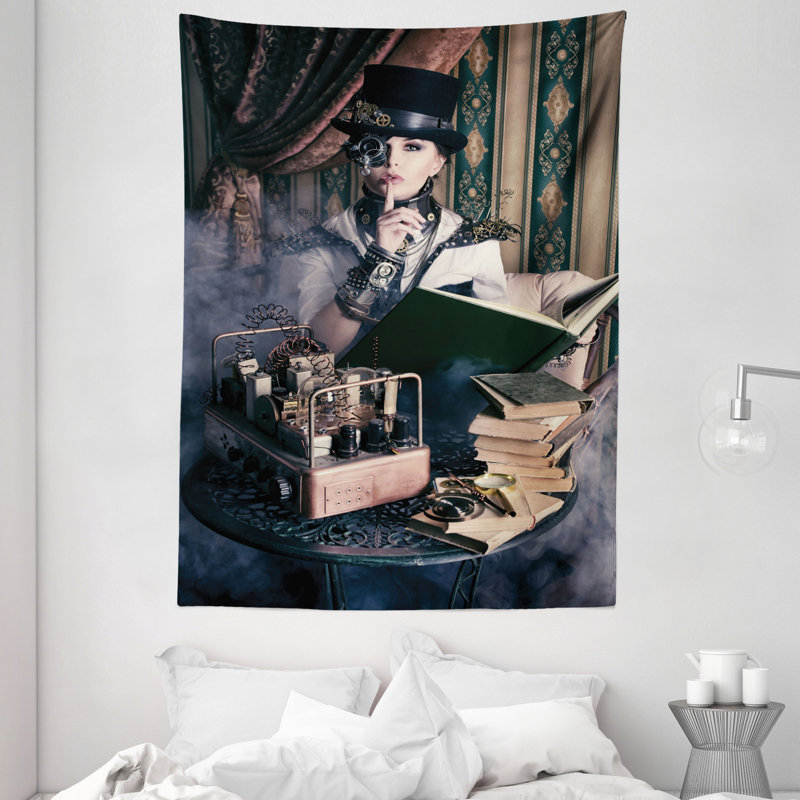 Tapisserie en polyester gothique, H 80 po x l 60 po