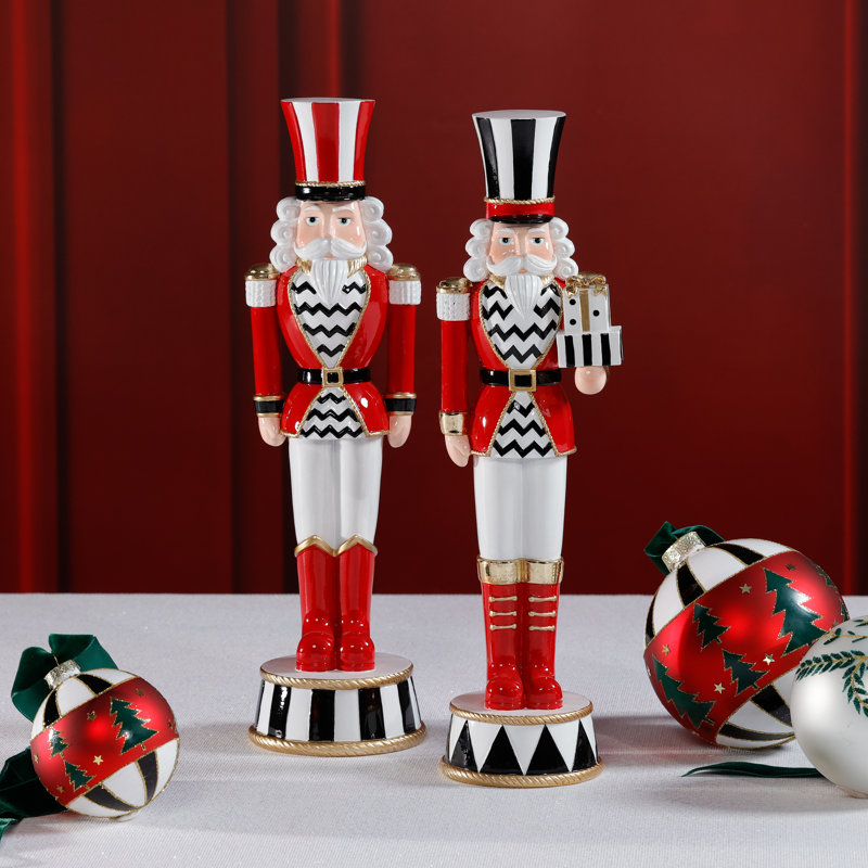 Ensemble de 2 figurines de Noël de la garde royale