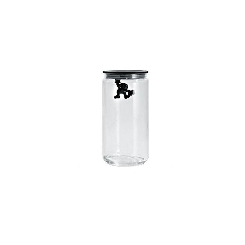 Gianni A Little Man Holding on Tight Kitchen Box, 23.67 oz., Black