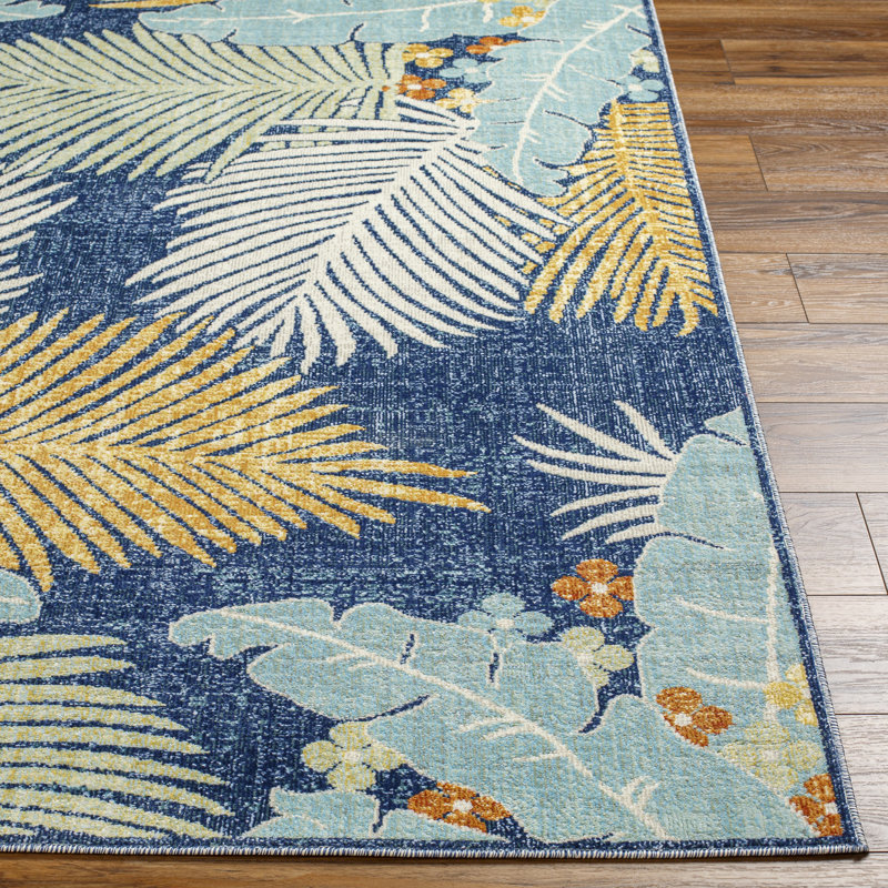 Lourdes Floral Rug, Rectangle 8'10" x 12'