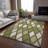 Premium Machine Washable Prisco Olive Rug-1396136185