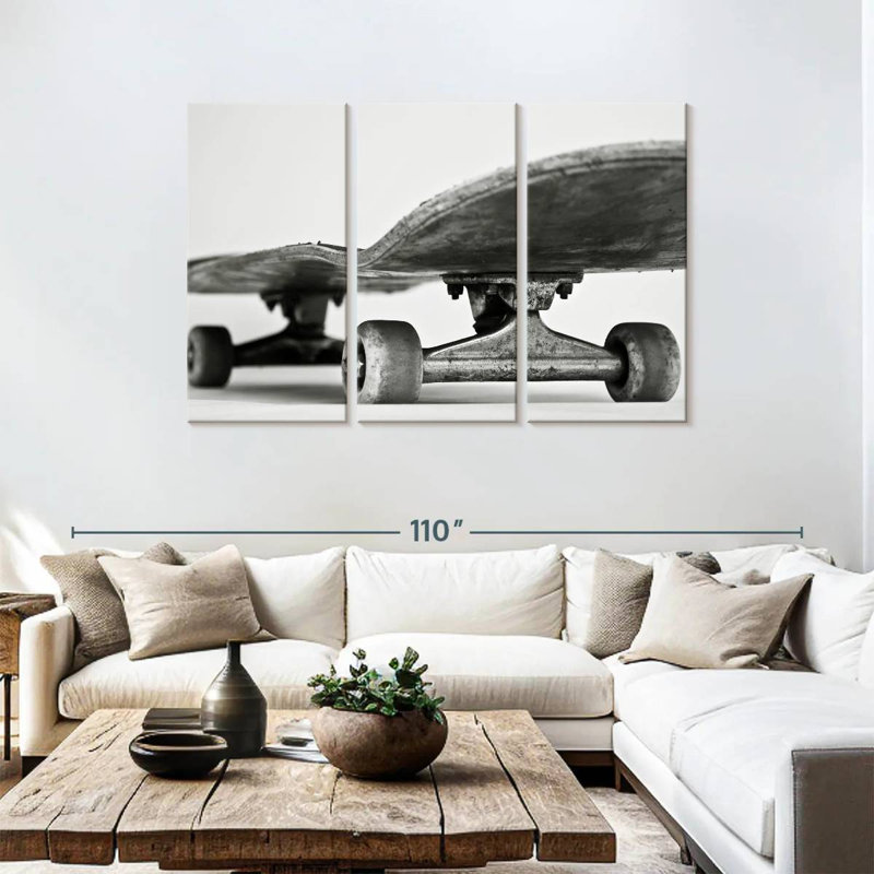 Senne Monochromatic Skateboard, 48" H x 74" W