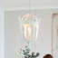 Lustre en bois à quatre lumières