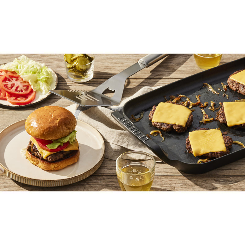 Le Creuset Alpine Outdoor Collection Enameld Cast Iron Rectangular Griddle, 15.75 In.