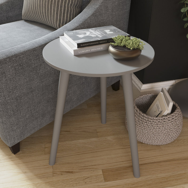 Saana End Table, Living Room Sofa Side Table, Grey