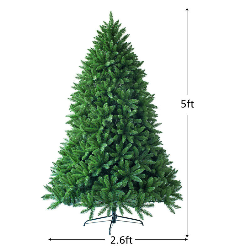 Sapin de Noël artificiel à charnière vert 5 pi Kaesin Premium