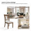 Amoz Solid Wood Cross Back Side Chair-532630716