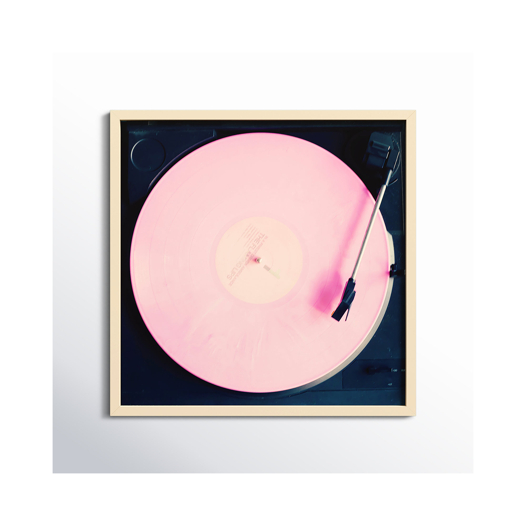 Pink Record by Caroline Mint, Brown, 25.25" H x 25.25" W x 0.88" D