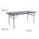 Noah 6' Rectangular Plastic Folding Event Table with Carrying Handle