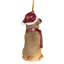 Sculpture bouledogue de Noël
