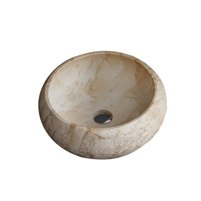 Lavabo de salle de bain rond 16,5 po Chloe