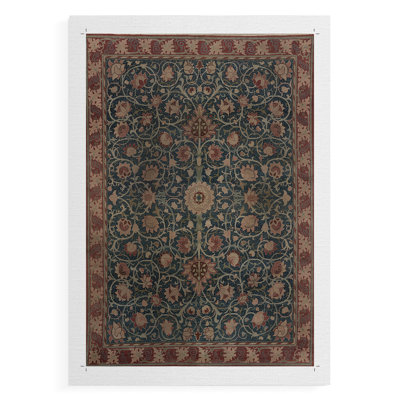 Vintage Abstract Print CXCV -Canvas Print Only - NOT FRAMED