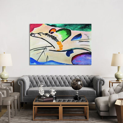 Lyrically (Lyrisches) by Wassily Kandinsky - Wrapped Canvas Painting