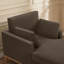 Chaise longue en tissu velours Searle Pierre-130033866