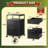  2-Drawer Rolling File Cabinet With Open Storage Shelf, Black Metal & Wood Design, Full-Extension Drawer For A4/Letter Files, 15.7"D X 16.2"W X 25.6"H, Ideal For Home & Office