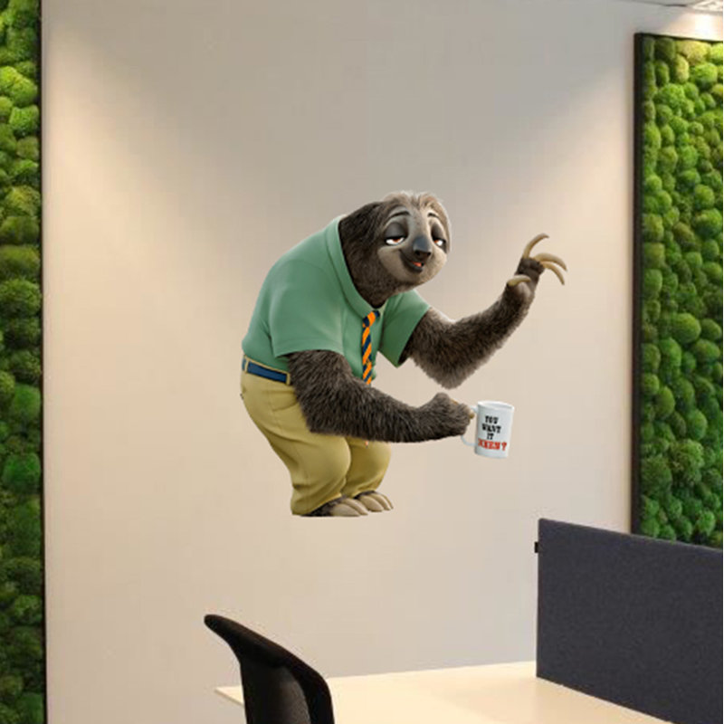 Animals Wall Decal, 33" H x 39" W