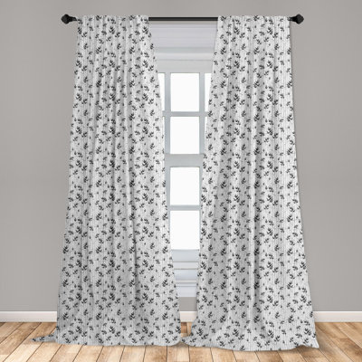 Chinese Forest Semi Sheer Curtains