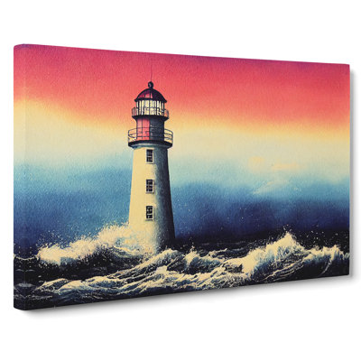 Lighthouse Watercolour Vol.4 - Wrapped Canvas