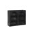 27.56"Glass Doors Modern Two-Door Wall Cabinet With Featuring Three-Tier Storage For Entryway Living Room Bathroom Dining Room,Wall Cabinet With Characteristic Woven Pattern,Black-1284385476