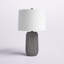 Lampe de table grise 26 po Sloane