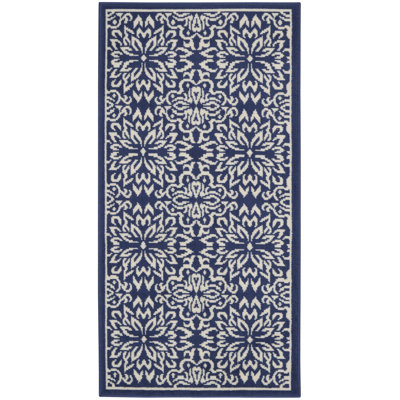 Tapis bleu marine Sheron