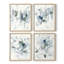 «GeometricInCoolVIIIPemiumGalleryWrarapCraves- ReadyToHang» 4 - pièces sur