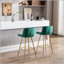 Ensemble de 2 tabourets de bar avec tabouret de comptoir en velours chromé-1567158120-1567158123