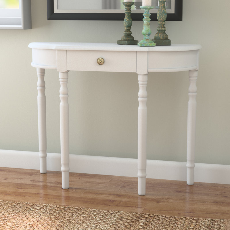 36'' Console Table, White