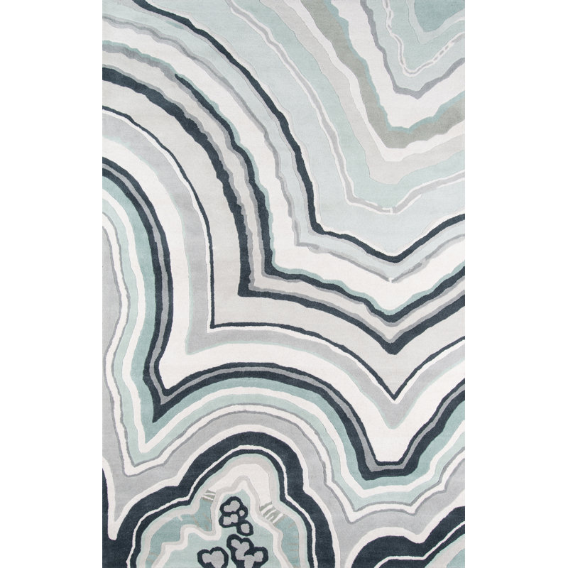 Calabasas Wool Abstract Indoor Rug, Rectangle 5' x 8'