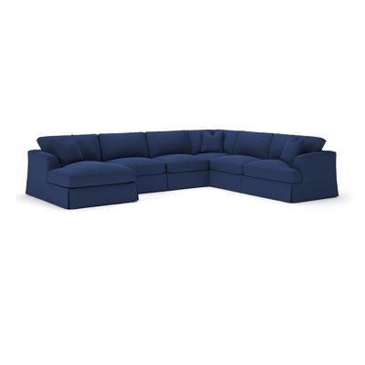 Lucia 5 - Piece Slipcovered Sectional