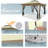 12x12 Outdoor Pop Up Canopy with Mosquito Netting Patio Tent Backyard Canopy with 2-Tiered Vented Top 3 Adjustable Height-98929120