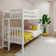 Twin Over Twin Bunk Bed With Ladder On End, Clay