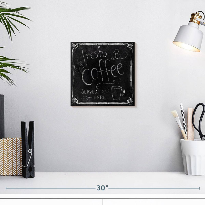 Kema Fresh Coffee Served Here Wall Sign, 10" H x 10" W