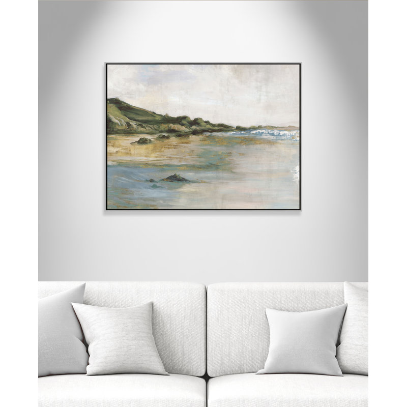 «Cordoba Tide’s Edge» par, Argent argent, H 37,5 po x l 49,5 po