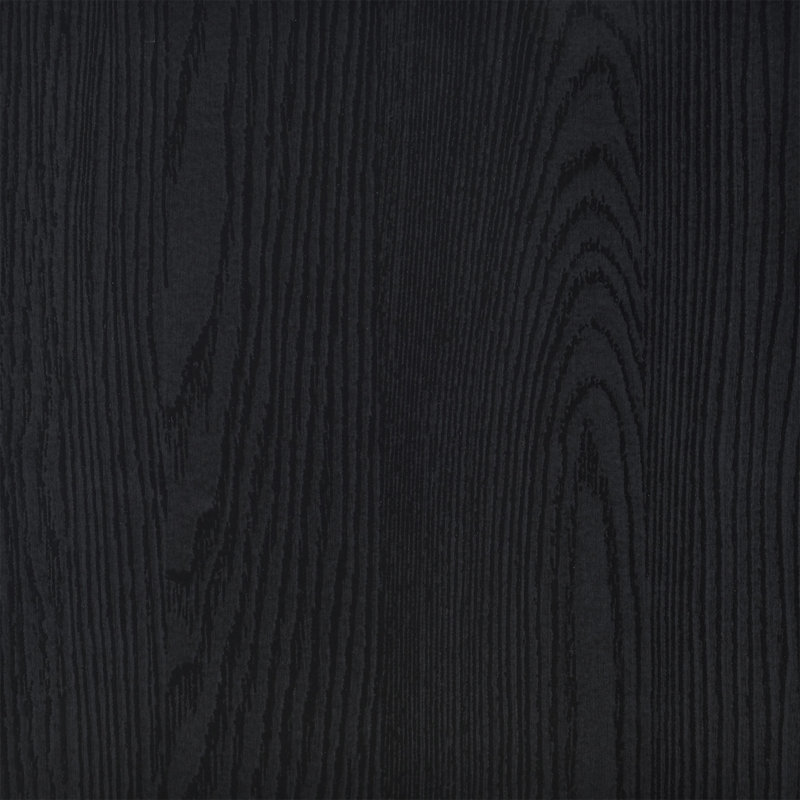 Caroline Black Rectangular Engineered Laminate Coffee Table (Only Including Table)