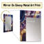 Blue And Gold Abstract Marble Essence IV - Blue Wall Mirror Decor-1698421108