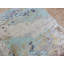 Tapis bleu en laine noué à la main de conception unique 6 pi 1 po x 9 pi 2 po Maijah
