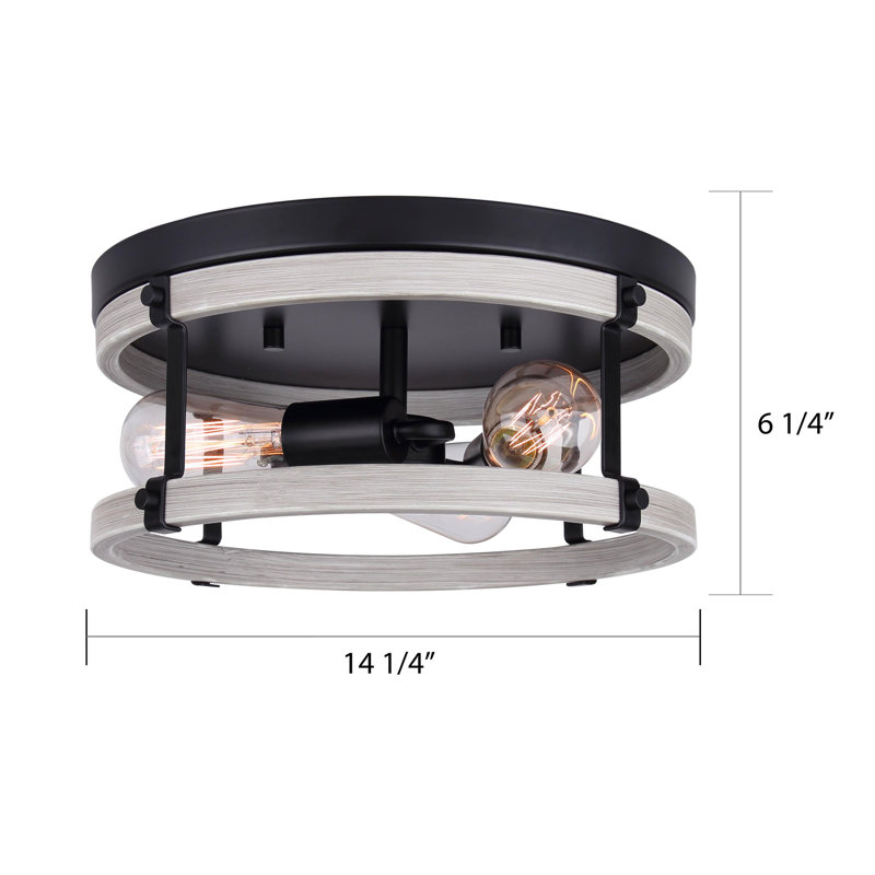 Manufactured Wood Flush Mount