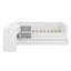 Lit plateforme en bois avec tiroirs, tablettes et coiffeuse-651720471