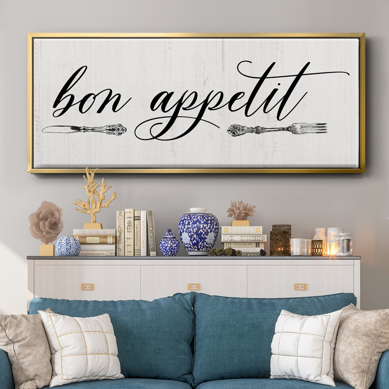 Bon Appetit- Framed Canvas