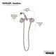 Awaken 2-In-1 Multifunction Shower Combo Kit, Showerhead and Handshower Set, 2.5 GPM