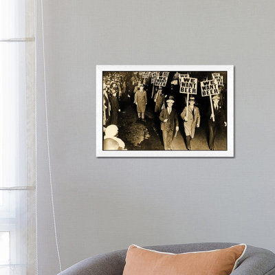Protest Against Prohibition, New Jersey. 1931 by American Photographer - Floater Frame Print on Canvas