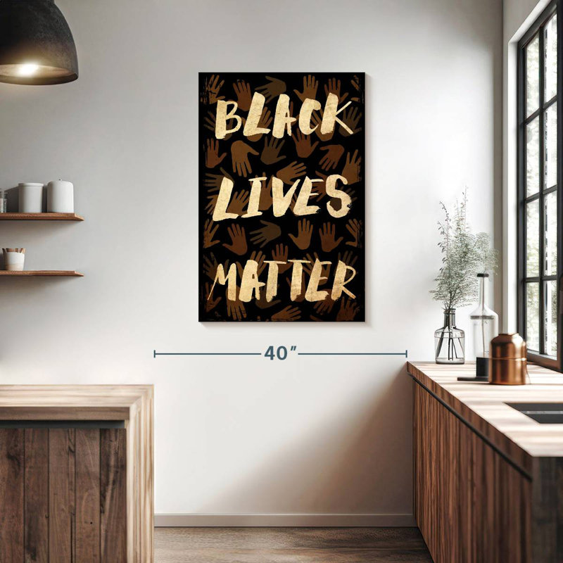 Motif de mains Khazi BLM, H 39 po x l 26 po