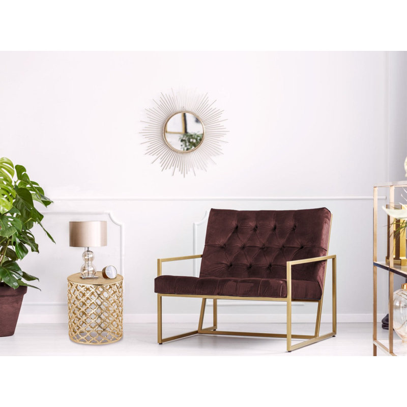 Evyl End Table, Gold