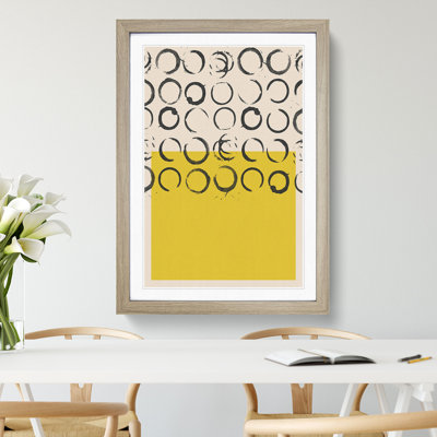 Block Print No.2 - Picture Frame Graphic Art