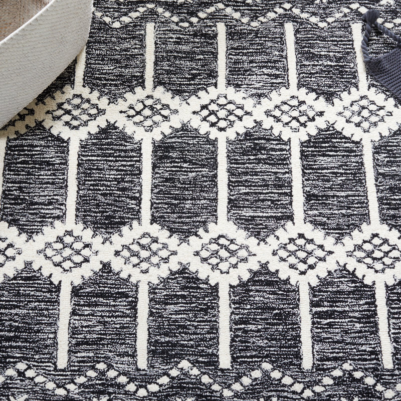 Sherill Hand Tufted Wool And Cotton With Latex Moroccan Rug, Runner 2'3" x 9'