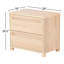 Table de chevet 2 tiroirs Lesheka-152709190
